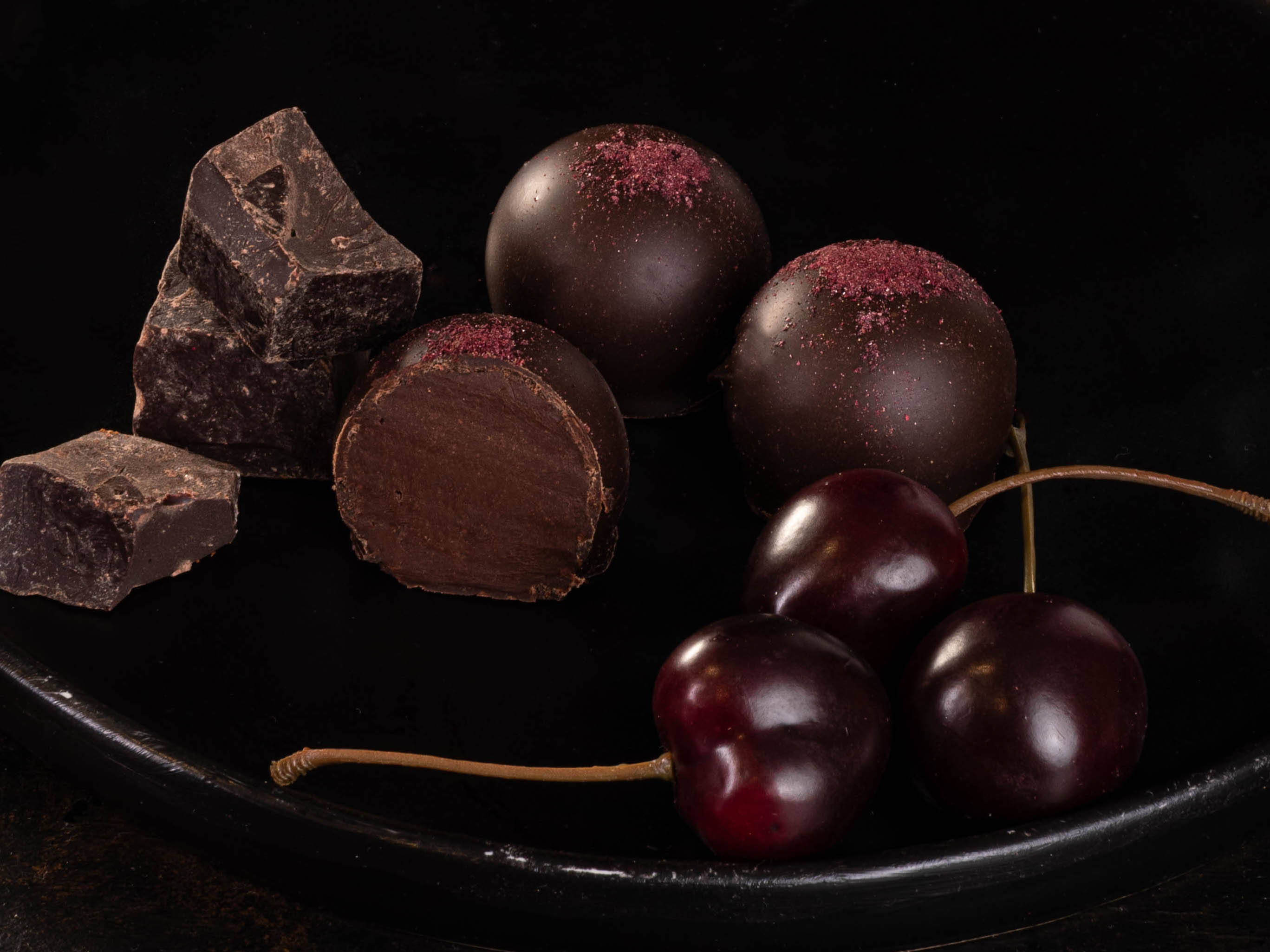 Кето-Конфеты "Вишневый трюфель"