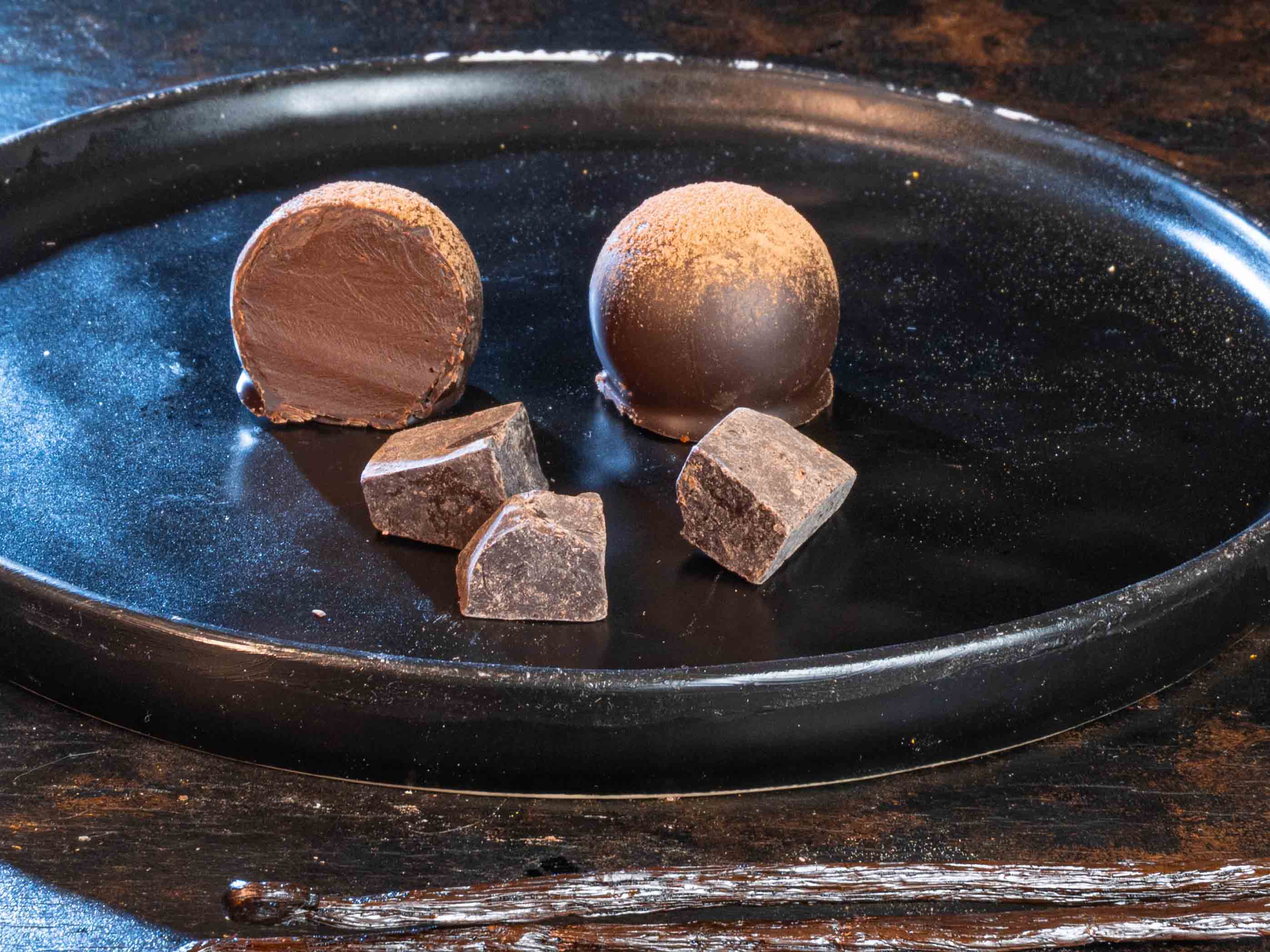 Кето-конфеты "Черный трюфель"